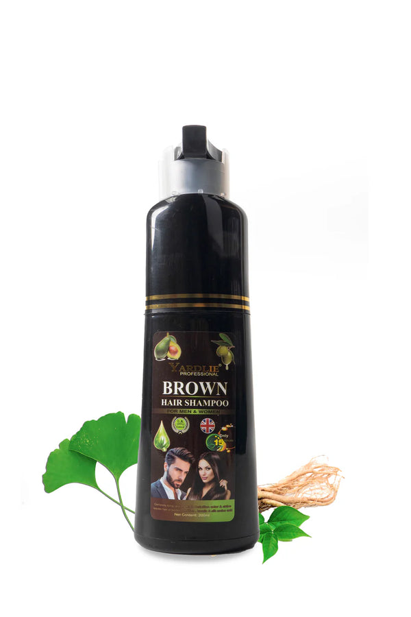 Yardlie Professional Dark Brown Hair Color Shampoo